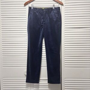 Scotch & Soda Navy Blue Velvet Trousers